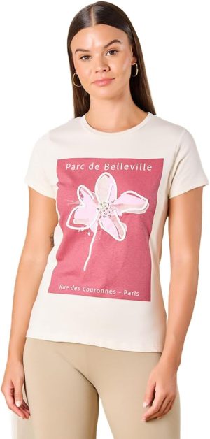 REDTAG Women Floral Printed T-Shirt