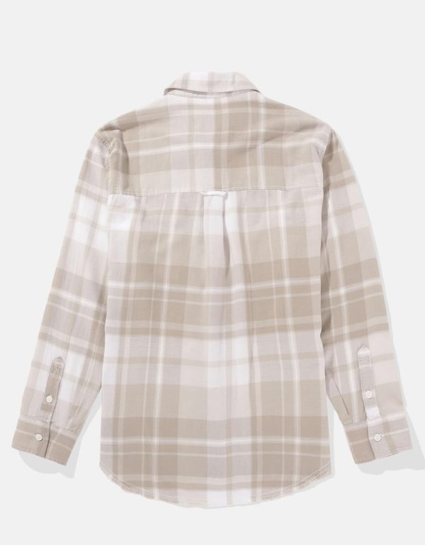 ⁦American Eagle Women Plaid Button-Up Shirt⁩ - الصورة ⁦2⁩