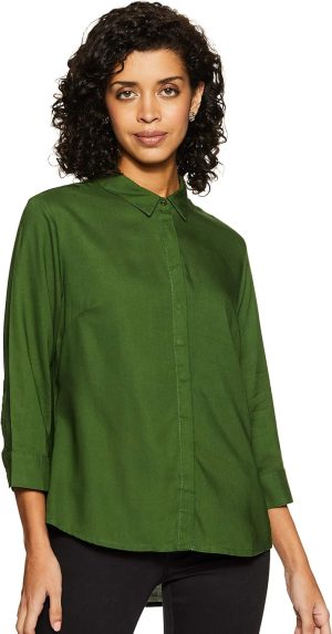 Amazon Brand - Symbol Women's Solid Regular Fit Top