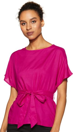 Amazon Brand - Symbol Women's Solid Regular Fit Top