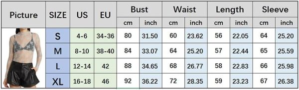 ⁦Sheer Mesh Long Sleeve Layering Top for Women Mock Neck Floral Lace Tshirt See Through Tee Shirt Blouse⁩ - الصورة ⁦6⁩