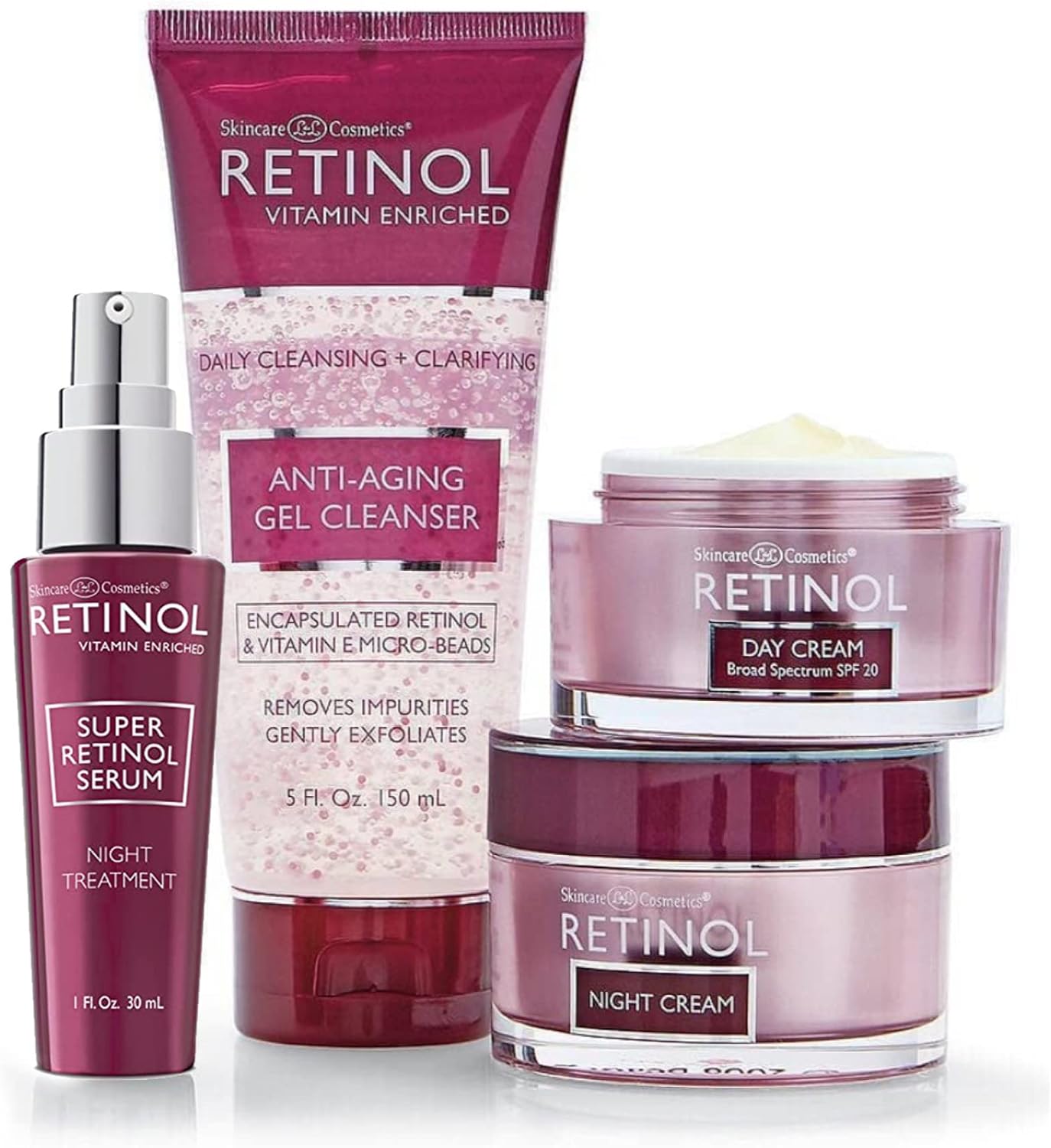 Retinol Skincare LdeL Cosmetics Vitamin Enriched Anti-Wrinkle Facial Serum, 1 oz 8 Retinol Skincare LdeL Cosmetics Vitamin Enriched Anti-Wrinkle Facial Serum, 1 oz - الصورة 8