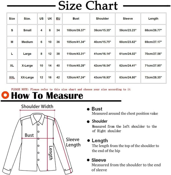 ⁦HONGDAO Women Tunics Tops Ladies Casual Shirts Long Sleeve Pullover Blouses Loose Fitting Tees Fashion Clothing Sweatshirts⁩ - الصورة ⁦6⁩