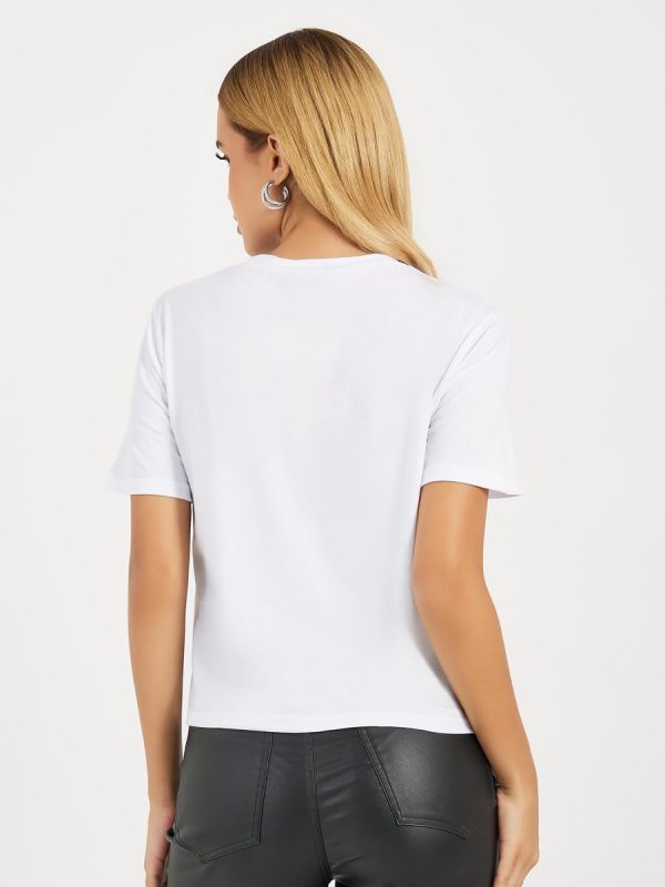 ⁦Styli Women Regular Fit Color Block Printed T-Shirt⁩ - الصورة ⁦4⁩
