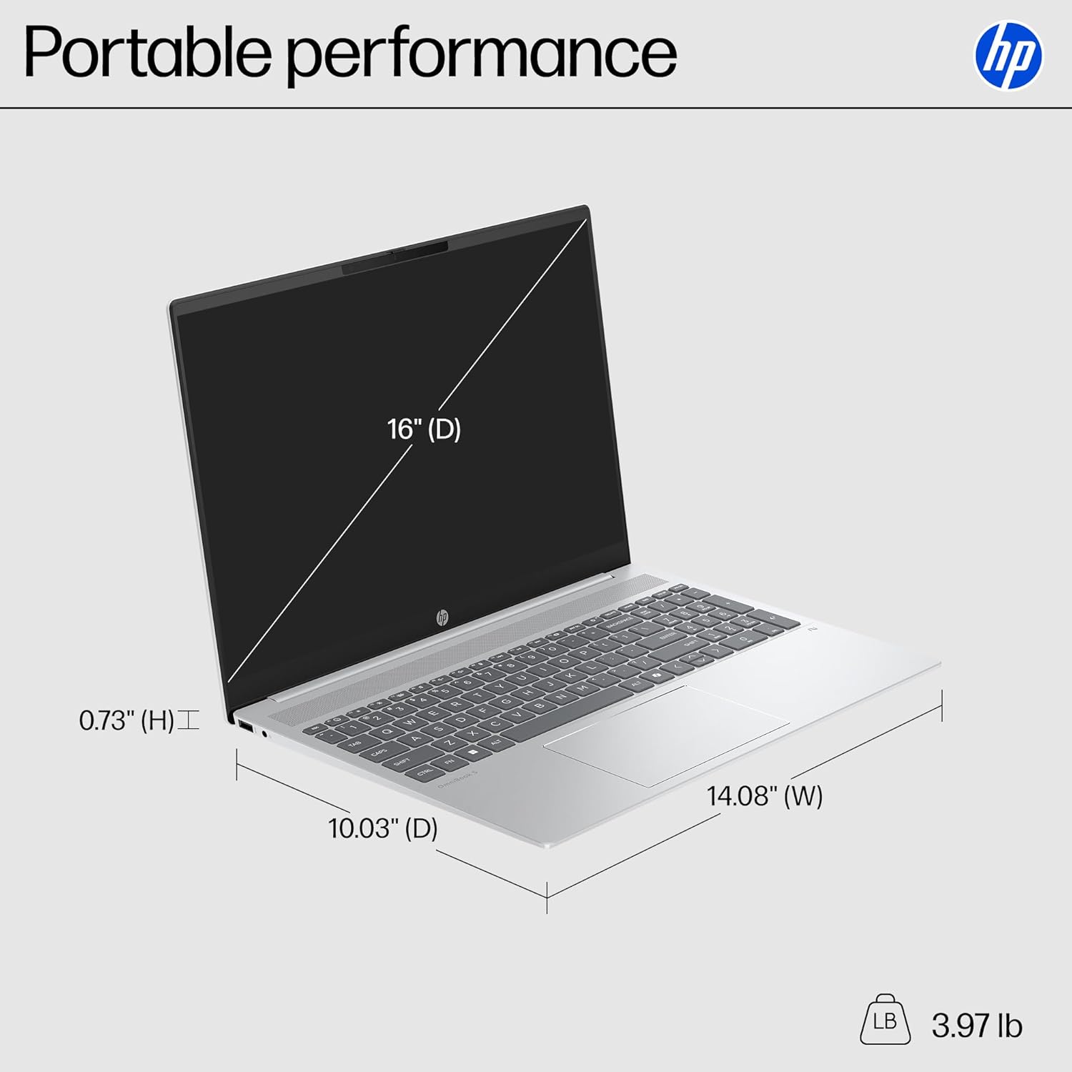 HP OmniBook 5 Copilot+ AI PC, 16" 2K (1920x1200) Touchscreen, 32GB LPDDR5x RAM, 2TB SSD, AMD Ryzen AI 7 350 Up to 5GHz, Backlit KB, Windows 11 Home, W/Mouse 9 HP OmniBook 5 Copilot+ AI PC, 16" 2K (1920x1200) Touchscreen, 32GB LPDDR5x RAM, 2TB SSD, AMD Ryzen AI 7 350 Up to 5GHz, Backlit KB, Windows 11 Home, W/Mouse - الصورة 9