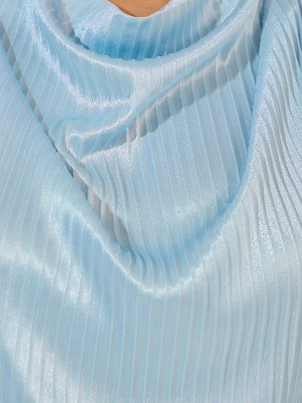 ⁦Styli Womene Sleeveless Pleated Top With Cowl Neck⁩ - الصورة ⁦4⁩