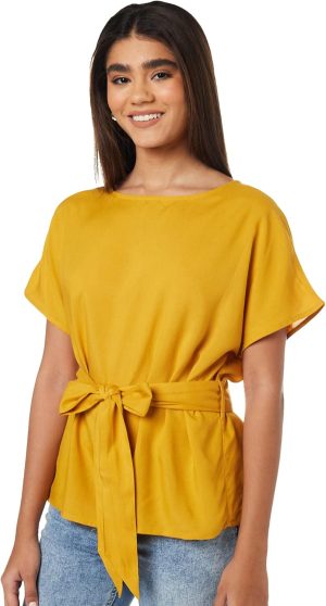 Amazon Brand - Symbol Women's Solid Regular Fit Top