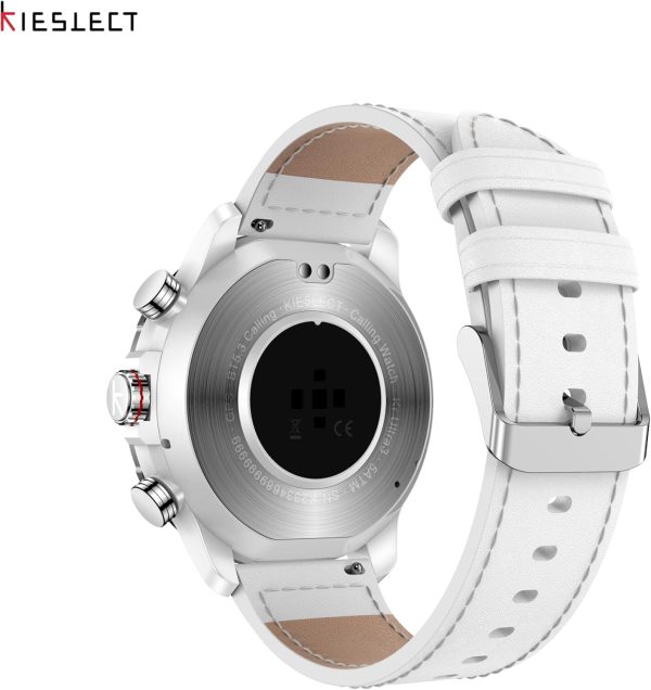 ⁦Kieslect Smartwatch Kr 3 White 47mm, 1.5" AMOLED HD, GPS, Bluetooth Call & Text, 178 Sports Modes, Health, Fitness & Sleep Tracker, 5ATM Waterproof Fit Men and Women (White)⁩ - الصورة ⁦5⁩
