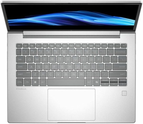 ⁦HP EliteBook 6 G1i 14" Touchscreen Notebook - WUXGA - Intel Core Ultra 5 225U - 16 GB - 512 GB SSD - English Keyboard - Pike Silver Aluminum⁩ - الصورة ⁦2⁩