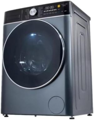 Siren Front Load Automatic Washing Machine 8 Kg, 16 Programs, Silver, Drying 75% | SRWM-8F