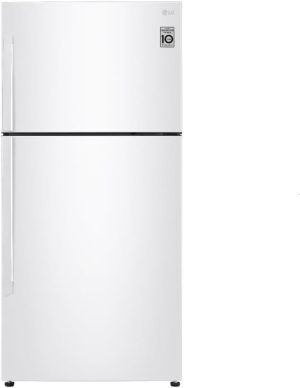 LG Refrigerator 2 Door, Size 15.4 Feet, 379 Liter, Inverter, LED Light, White - LT17CBBWIN