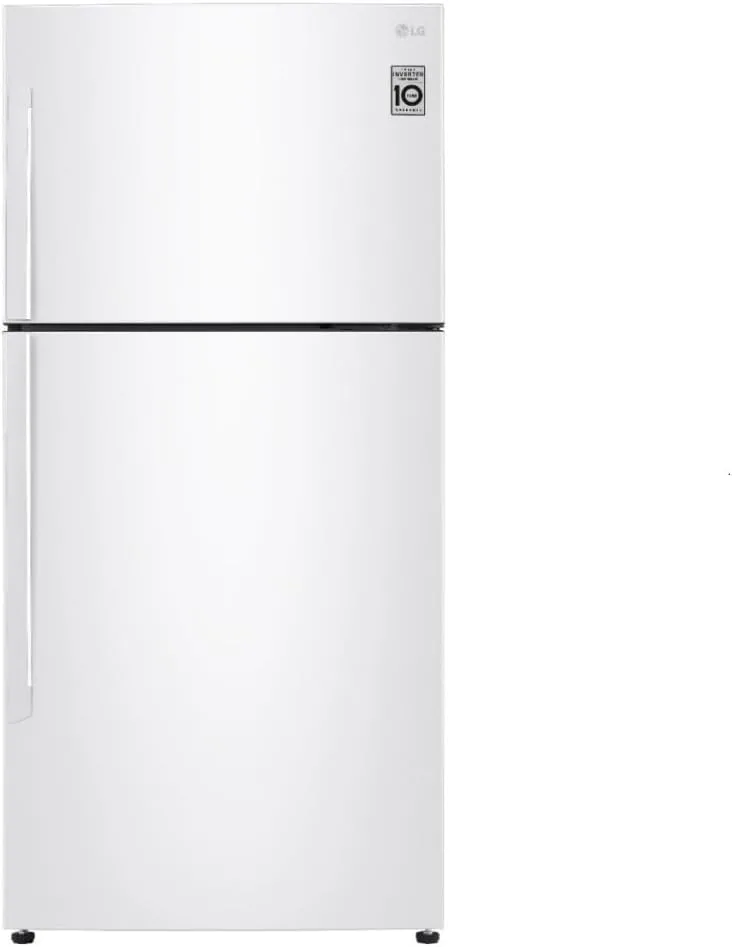 LG Refrigerator 2 Door, Size 15.4 Feet, 379 Liter, Inverter, LED Light, White - LT17CBBWIN