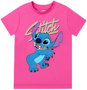 Disney Girls Disney Stitch Kids Girls Short Sleeves T-Shirt Western (pack of 1)