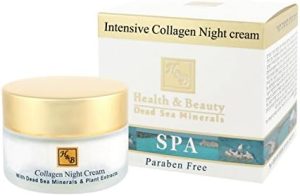 H & B HEALTH & BEAUTY DEAD SEA MINERALS Intensive Collagen Night Face Cream Moisturizer 50ml by