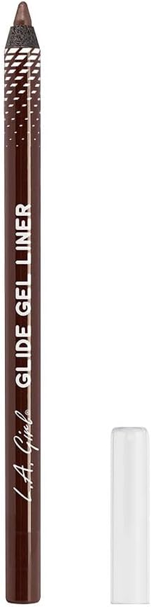 L.A. Girl Glide Gel Eyeliner Pencil – Brown Long-Lasting, Smudge-Proof, Smooth Application, Waterproof Formula for All-Day Wear, Intense Pigment, Cruelty-Free Eye Makeup, 1.2g