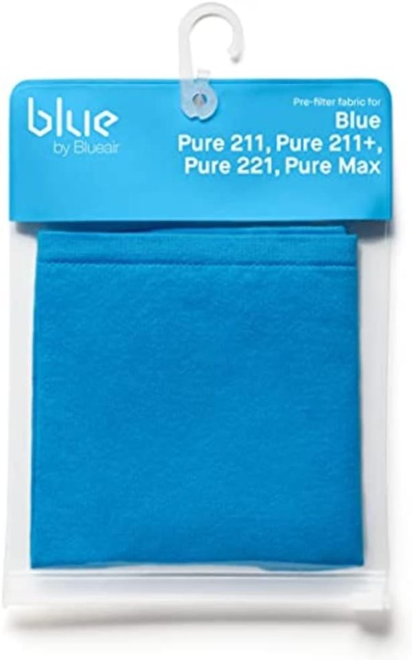 ⁦BLUEAIR Blue Pure 211+ Light Blue Pre-Filter, Washable Fabric Traps Pollen, Pet Hair & Dust, Diva Blue⁩ - الصورة ⁦2⁩