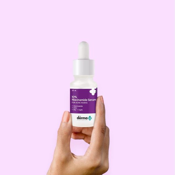 ⁦The Derma Co 10% Niacinamide Face Serum For Acne Marks & Acne Prone Skin For Unisex, 10ml (Dermaco)⁩ - الصورة ⁦5⁩