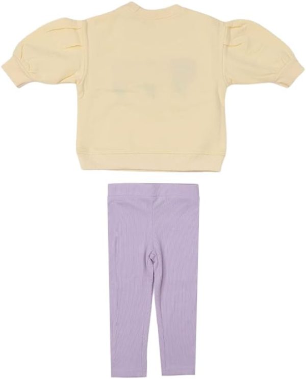 ⁦AIKO Girls Top and Leggings Two Piece Set AIKO-Kids Multicolor Top and Leggings Two Piece Set-3-4Y⁩ - الصورة ⁦4⁩