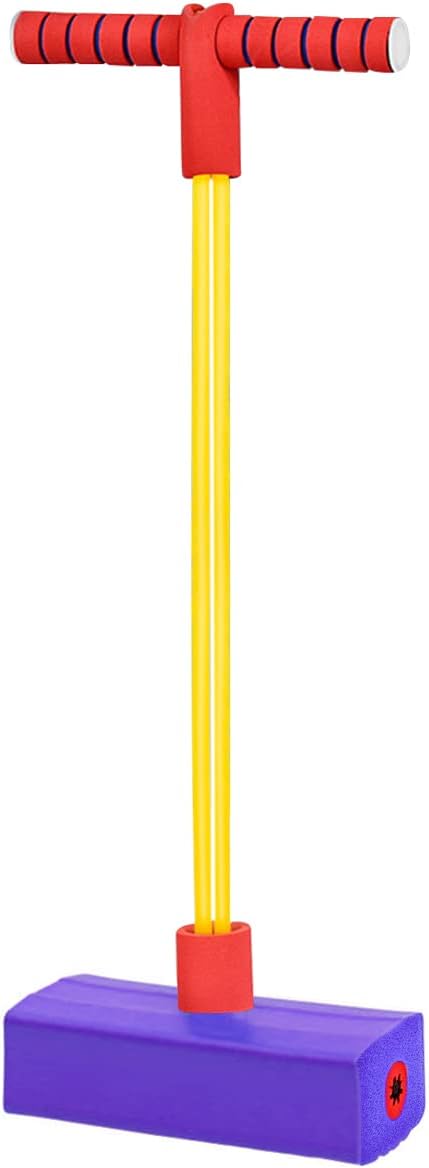 IBAMA Foam Pogo Jumper For Kids, Toddler Training Pogo Sticks With Squeaky Sounds, Bouncy Toy For Boys And Girls, 250 Pound Capacity Purple, FJump01 PP 2 IBAMA Foam Pogo Jumper For Kids, Toddler Training Pogo Sticks With Squeaky Sounds, Bouncy Toy For Boys And Girls, 250 Pound Capacity Purple, FJump01 PP - الصورة 2