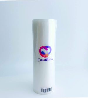 CoralBlue Vacuum Sealer Rolls Compatible with Foodsaver & others- Embossed Vacuum Sealer Bags Make Own Size for Sous Vide or Food Storage (22cm x 15m)