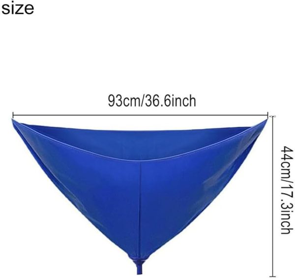 ⁦1 pcs Air Conditioner Cleaning Cover,Split Cleaning Kit,Funnel Shape Split AC Cleaning Cover Bag with Water Pipe Wall Mounted Air Conditioning Cleaning Kit for Household AC Units(blue)⁩ - الصورة ⁦2⁩