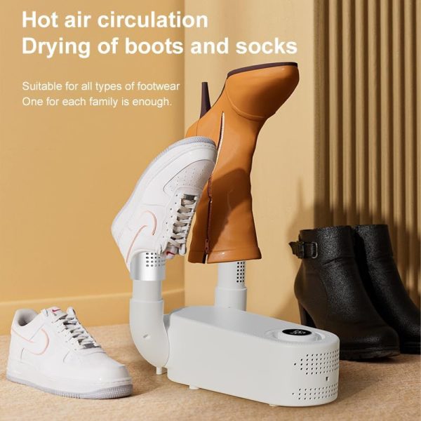 ⁦ALMEKAQUZ Shoe Dryer Boot Dryer, Shoe Dryer with Heat Blower, Glove Dryer & Boot Warmer, 90° Adjustable Dry Rack, Telescopic Bendable Dry Ports⁩ - الصورة ⁦8⁩
