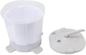 BROLEO Portable Manual Washing Machine, Nordic Grey Manual Washing Machine Detachable Wash Basket for Apartment