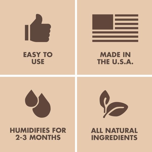 ⁦Boveda 58 Percent Rh Retail Cube Humidifier Dehumidifier 67Gm 12 Pack 58% RH Level Beige⁩ - الصورة ⁦7⁩