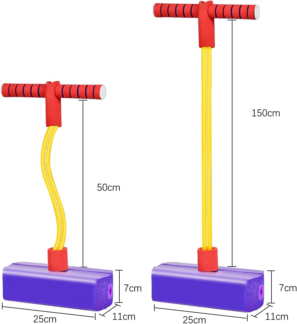 IBAMA Foam Pogo Jumper For Kids, Toddler Training Pogo Sticks With Squeaky Sounds, Bouncy Toy For Boys And Girls, 250 Pound Capacity Purple, FJump01 PP 6 IBAMA Foam Pogo Jumper For Kids, Toddler Training Pogo Sticks With Squeaky Sounds, Bouncy Toy For Boys And Girls, 250 Pound Capacity Purple, FJump01 PP - الصورة 6