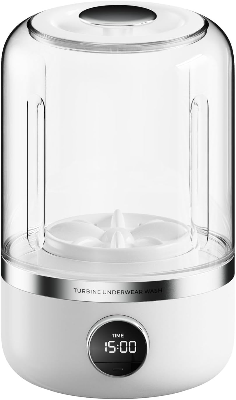 Mini Portable Washing Machine,1.2L Compact Washer for Small Loads,Ideal for Washing Underwear,Socks,and Delicates,Perfect for Apartments,Hotels,Travel,Energy Efficient,Space-Saving,Easy to Use(White) 1 Mini Portable Washing Machine,1.2L Compact Washer for Small Loads,Ideal for Washing Underwear,Socks,and Delicates,Perfect for Apartments,Hotels,Travel,Energy Efficient,Space-Saving,Easy to Use(White)