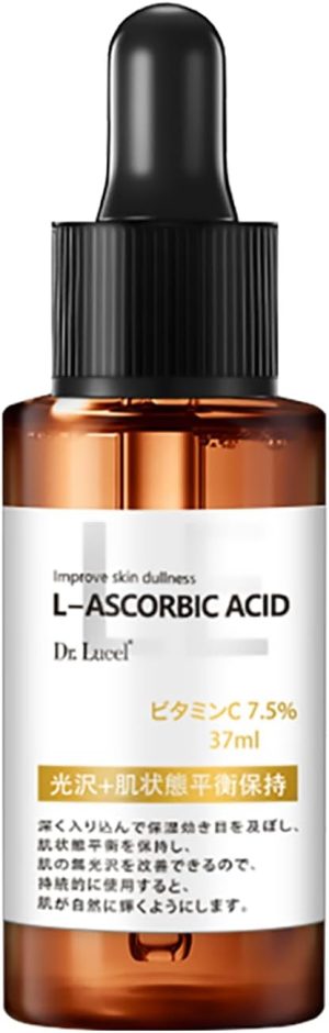 Dr. Lucel 7.5% Vitamin C Revitalizing Face Serum 37ml / with Niacinamide, Brightens and Repairs Skin, Reduces Dark Spots, Evens Tone, Hydrates, Promotes a Youthful, Radiant Complexion
