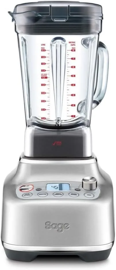 Sage - The Super Q - 2400w 2L Commercial Grade Quite Blender with 5 One Touch Programs and 12 Speed Settings - KSA Version, 2 Year Manufacturer Warranty