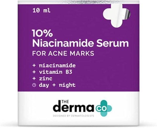 ⁦The Derma Co 10% Niacinamide Face Serum For Acne Marks & Acne Prone Skin For Unisex, 10ml (Dermaco)⁩ - الصورة ⁦6⁩