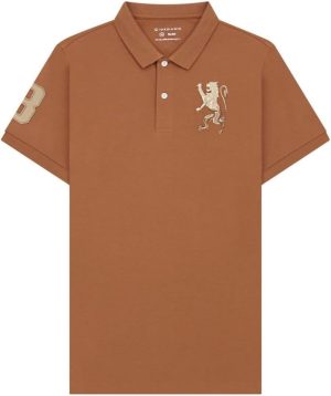 GIORDANO Men's Lion Polo - Mocha Brown