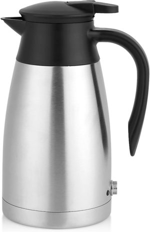XUMIUZIY Car Kettle, 12V 1000ml Stainless Steel Car Electric Heating Kettle Portable Travel Car Truck Water Bottle for Tea Coffee Making, Fast Heating Speed