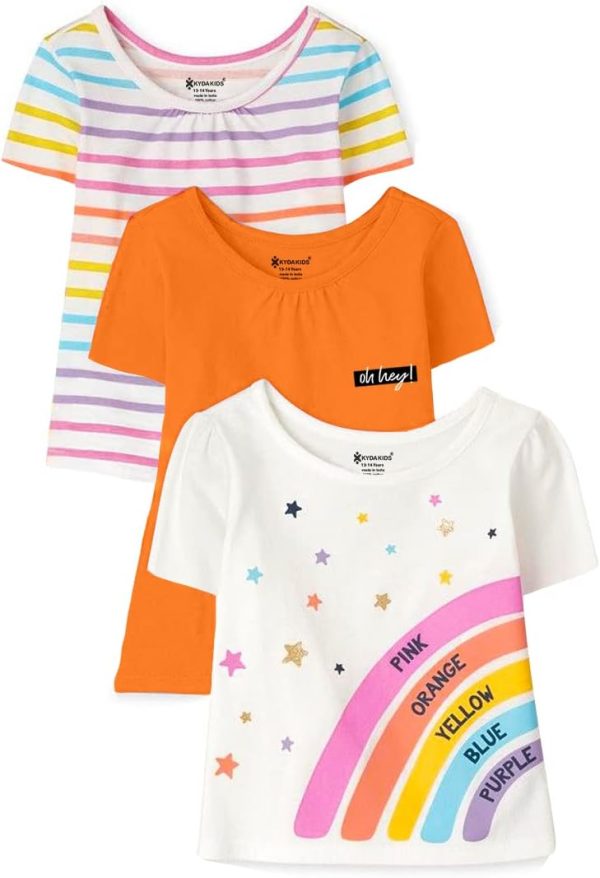KYDA KIDS Antibacterial Girl's Cotton Tshirt