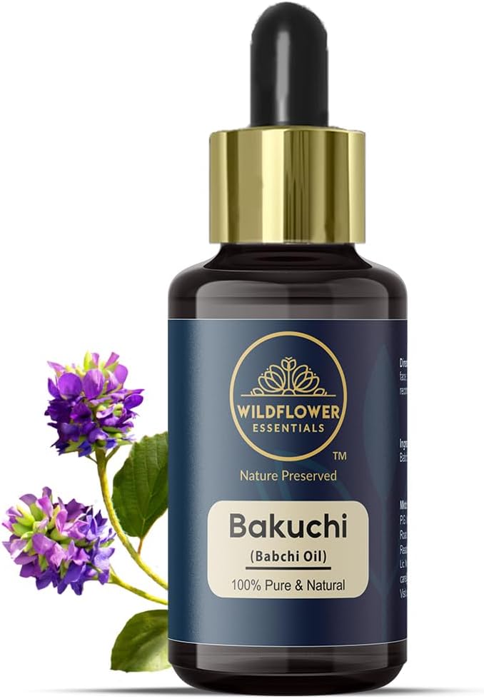 Wildflower Essentials Bakuchi Oil (Babchi) Cold Pressed Pure & Natural for Skin, Hair with Glass Dropper 30ml 1 Wildflower Essentials Bakuchi Oil (Babchi) Cold Pressed Pure & Natural for Skin, Hair with Glass Dropper 30ml