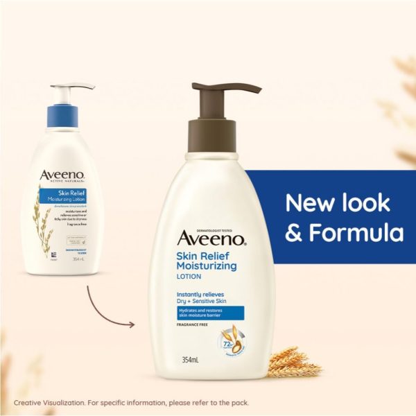 ⁦Aveeno Skin Relief Moisturizing Lotion 354mL⁩ - الصورة ⁦3⁩