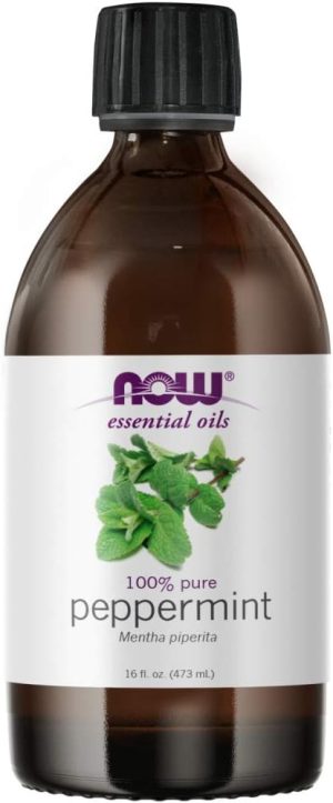 NOW Essential Oils - Peppermint Oil (100% Pure) - 16 fl. oz (473 ml) by NOW