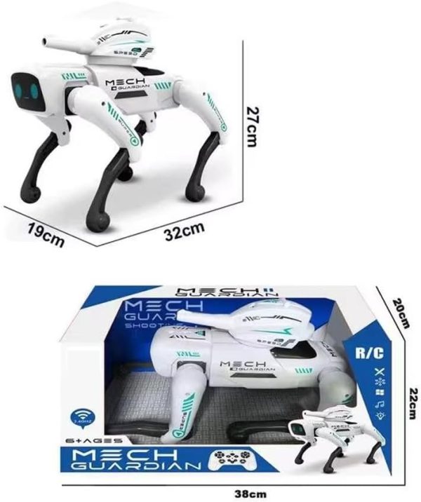 ⁦Interactive Robot Dog Toy, Remote Control Puppy with Voice Commands, Music, Dance, Water Bomb Launcher, Educational Gift for Kids 6-12 Size 32x2919cm | كلب روبوت للأطفال | كلب روبوت ذكي⁩ - الصورة ⁦2⁩