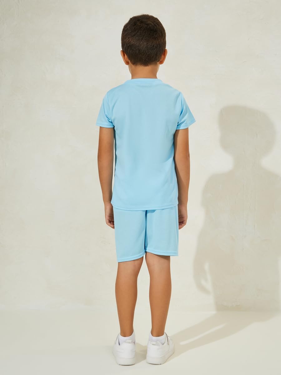 Styli Boys Graphic Print T-Shirt & Shorts Sportswear Set 5 Styli Boys Graphic Print T-Shirt & Shorts Sportswear Set - الصورة 5