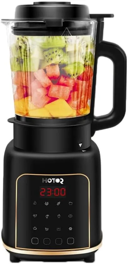 8-in-1 Nut Milk Maker,Blender For Shakes and Smoothies,1200Watts,1.65L Glass Jar,12Functions Including Puree, Crush Ice,Stainless Steel Ice Sabre Blades, with Delay Start/Keep Warm/Boil Water (Black)