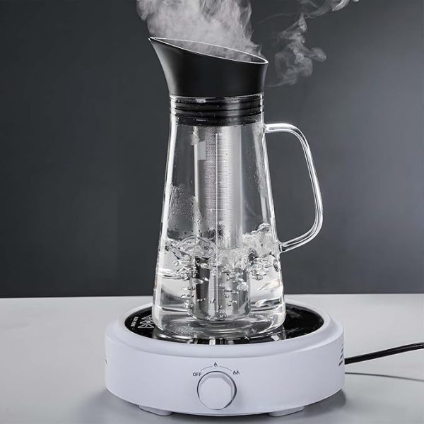 ⁦AZONY Cold Brew Coffee Maker, 1200ml Iced Coffee Maker with Removable 304 Stainless Steel Fine Mesh Infuser, Cold Brew Coffee Maker, Iced Tea, Cold Tea, Water⁩ - الصورة ⁦2⁩