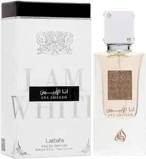 Lattafa Perfumes Ana Abiyedh Rouge Long Lasting Oudh and Musk Fragrances Imported Eau De Perfume for Men and Women 100 ml (Pack of 1)