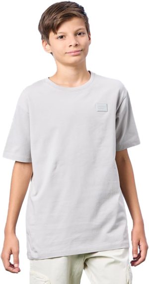 REDTAG Senior Boys Grey Loose Fit T-shirt