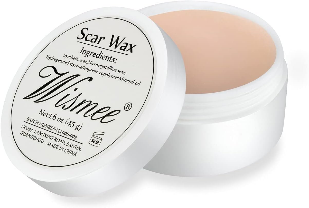 Wismee Face Paint Kit Sfx Makeup Special Effects Makeup Kit with Wound Scar Wax, Fake Scab Blood, Makeup Spatula for Halloween Cosplay Makeup Oil Based Professional Face Paint Makeup Palette Set 7 Wismee Face Paint Kit Sfx Makeup Special Effects Makeup Kit with Wound Scar Wax, Fake Scab Blood, Makeup Spatula for Halloween Cosplay Makeup Oil Based Professional Face Paint Makeup Palette Set - الصورة 7