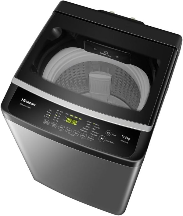 ⁦Hisense 7 kg Top Loading Washing Machine with Touch Control | Model No WT3J723UT with 2 Years Warranty⁩ - الصورة ⁦2⁩