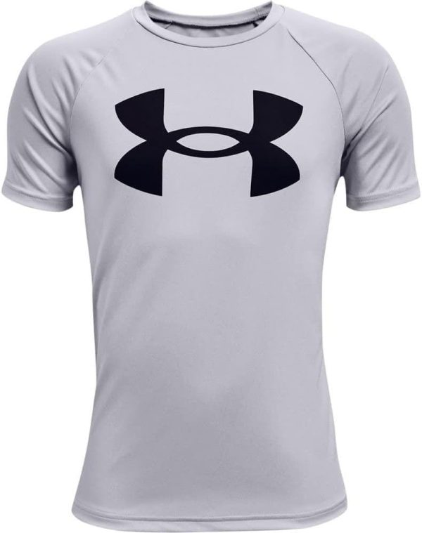 ⁦Under Armour Boys Tech Big Logo Short Sleeve T-shirt T-shirt⁩ - الصورة ⁦2⁩