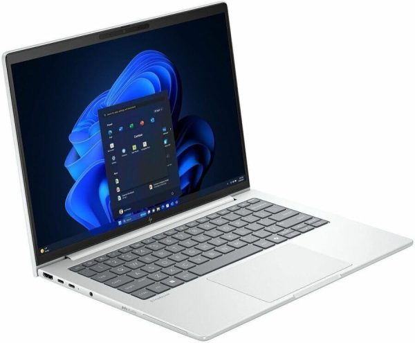 ⁦HP EliteBook 8 G1i 14" Notebook - WUXGA - Intel Core Ultra 7 265U - vPro Technology - 16 GB - 512 GB SSD - English Keyboard - Glacier Silver⁩ - الصورة ⁦8⁩