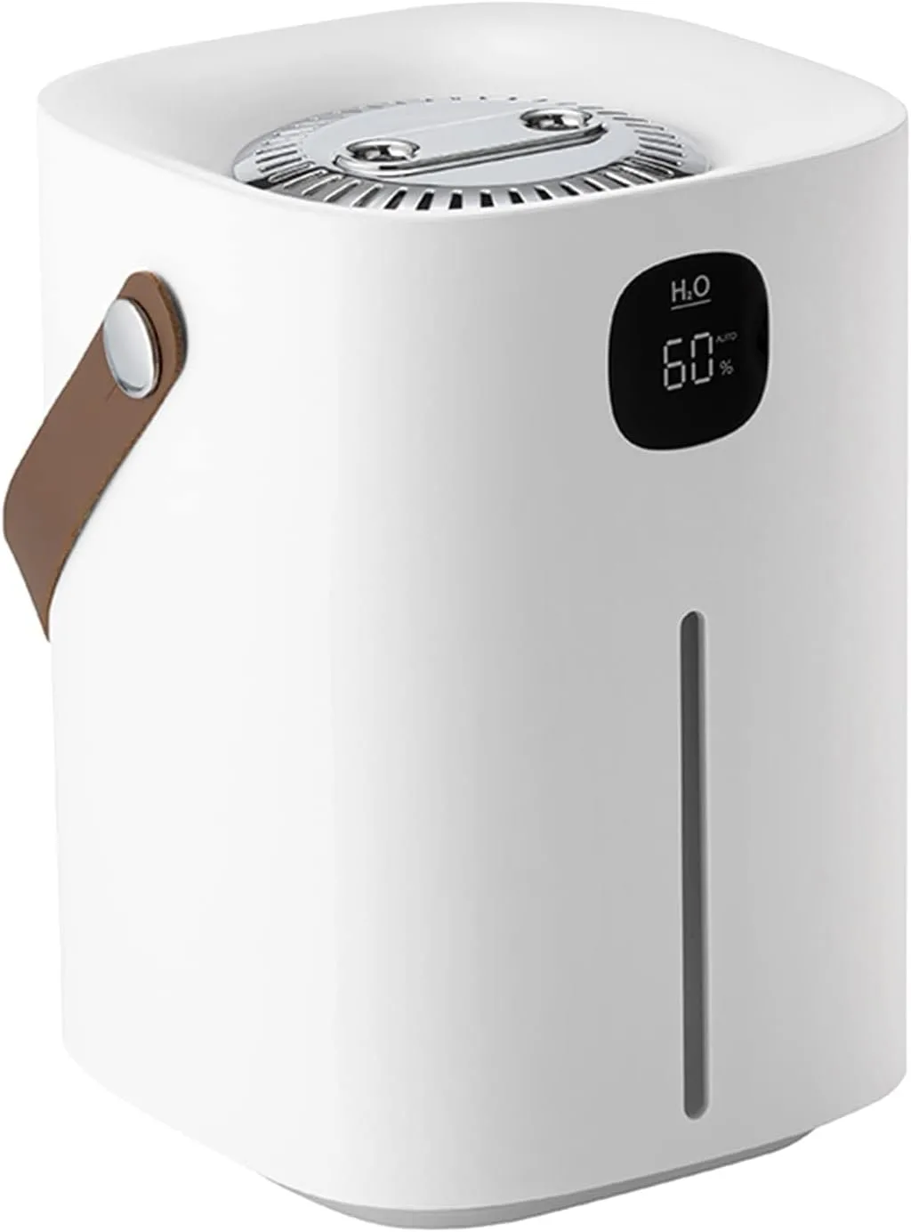 KASTWAVE Humidifiers for Bedroom, Portable Cool Mist Humidifiers 2L Top Fill Air Humidifier Dual Nozzle Spray Quiet Smart Ultrasonic Humidifiers for Baby, Home, Large Room with Auto Shut Off(Silver)
